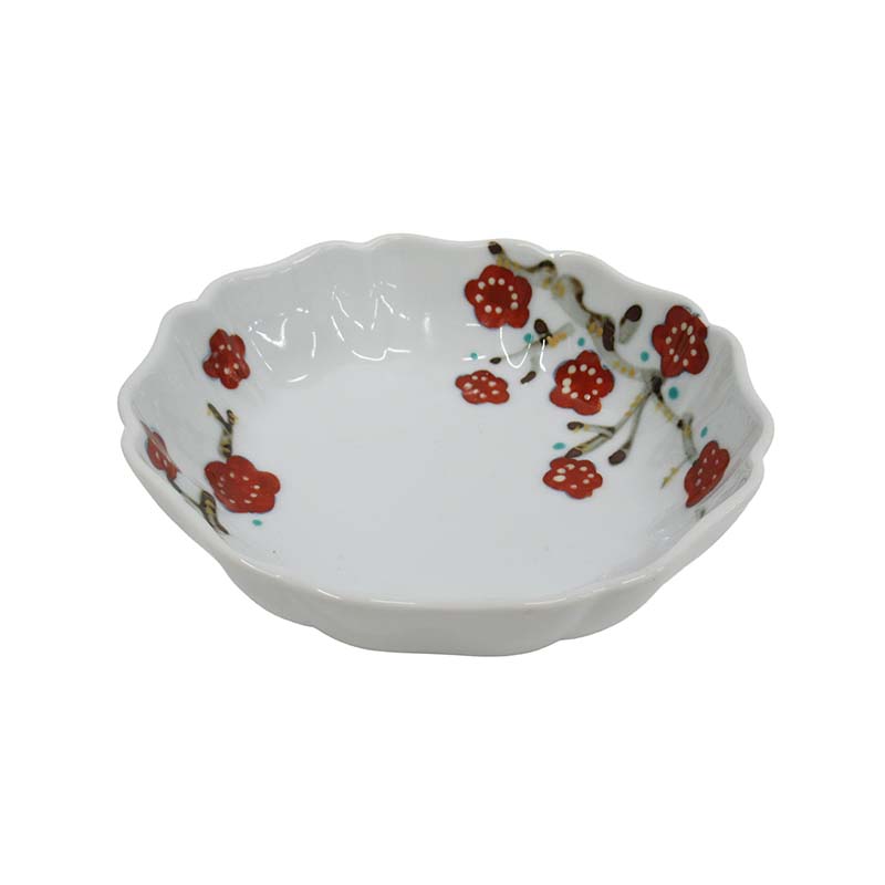 金彩赤梅　小鉢